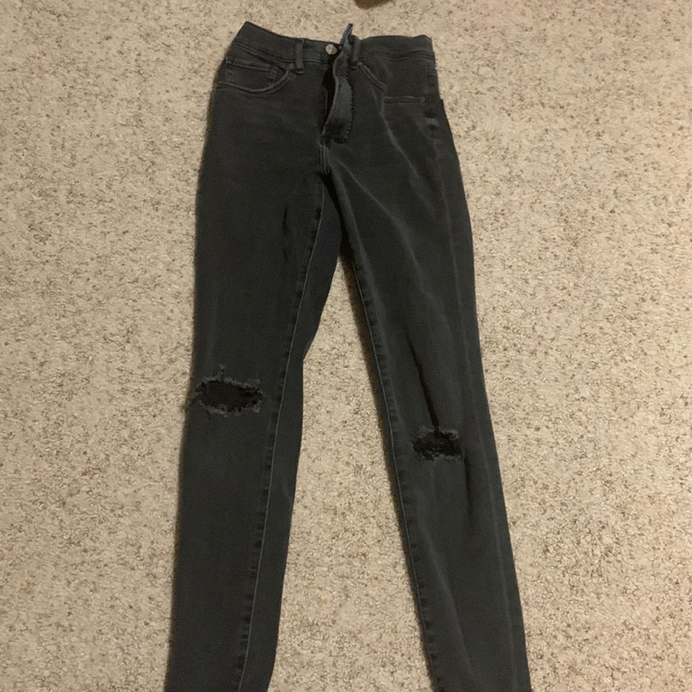 Express high waisted skinny jeans